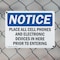 Signmission Place All Cell Phones And Electronic Devices, 10 in W x Rectangle, Plastic OS-2PACK-NS-P-710-L-17307 - alternate 5